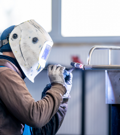 an engineer wearing personal protective equipment